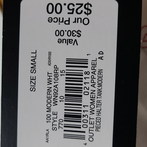 FILA tank top white cotton with Fila logo print size S - Picture 9 of 9